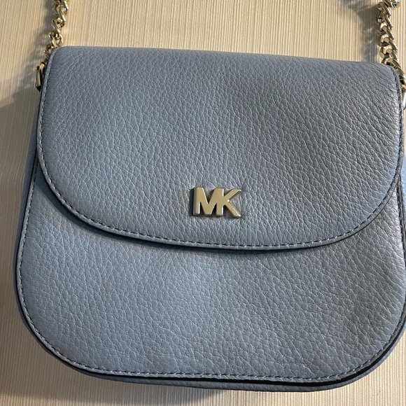 Michael Kors Handbags - Michael Kors Small Crossbody Pebbled Leather - Gorgeous Blue Color!